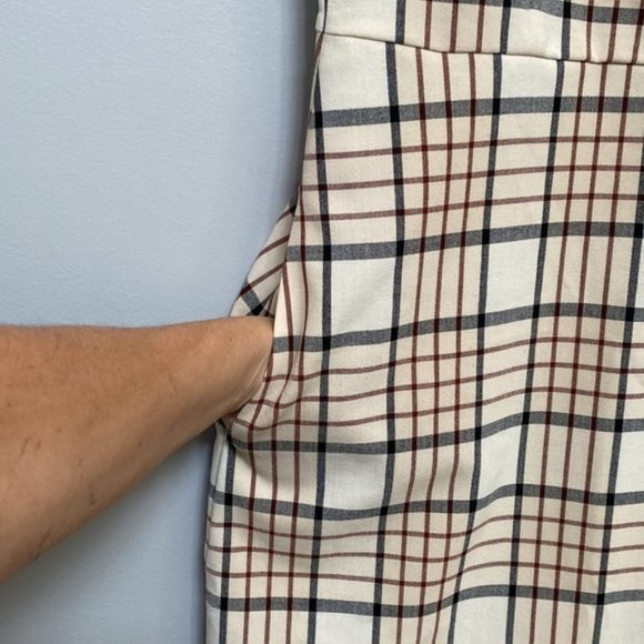 ❗️SOLD❗️Aritzia Wilfred Plaid Strappy Mini Isabelle Dress Size 8 - Picture 7 of 11